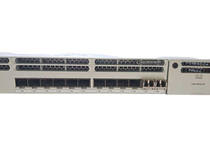 Cisco WS-C3850-12XS-S | 12 Port 10G SFP+ IP Base Switch | 1x 350W PSU