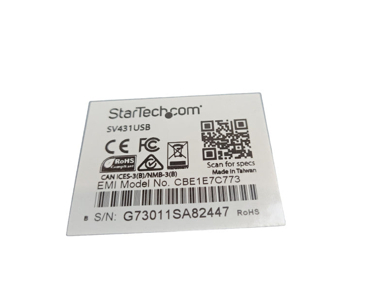 StarTech.com SV431USB 4 Port VGA USB2.0 KVM Switch Hub &