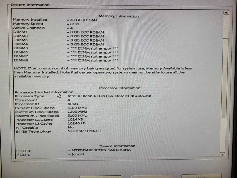 Dell Precision T5810 | Xeon E5-1607 v4 @ 3.10GHz 16GB DDR4 256GB SSD No GPU $