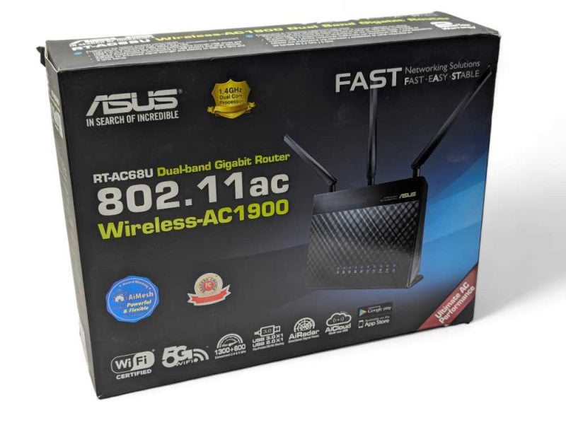 ASUS RT-AC68U Wireless-AC1900 Gigabit Wifi Router  -