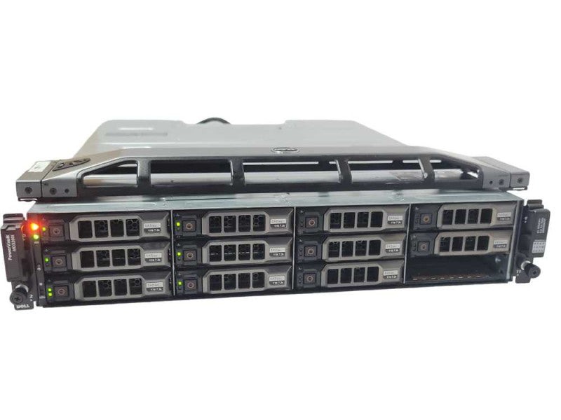 Dell PowerVault MD3200i 12-Bay Storage Array w/ 6x 3TB SAS Drives, 2x M _