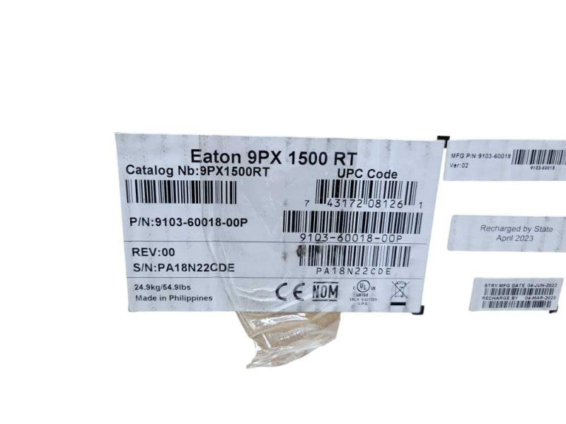 Eaton 9PX Online UPS 1500VA 1350 Watt 120V 2U Network Card (9Px1500RT) %
