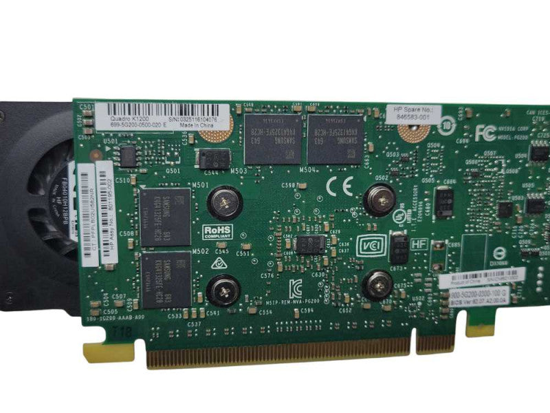 Nvidia Quadro K1200 4GB GDDR5 GPU 4x Mini-DisplayPort, Full Height bracket Q_