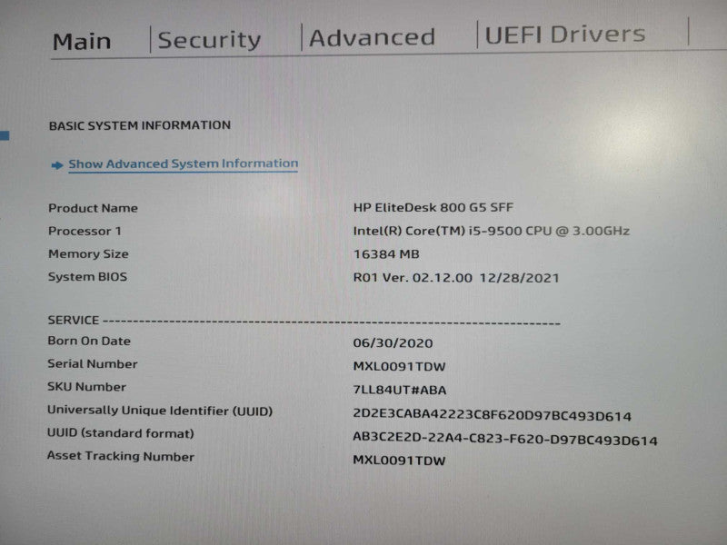 HP EliteDesk 800 G5 SFF | i5-9500 @ 3.00GHz 16GB DDR4 512GB NVMe !