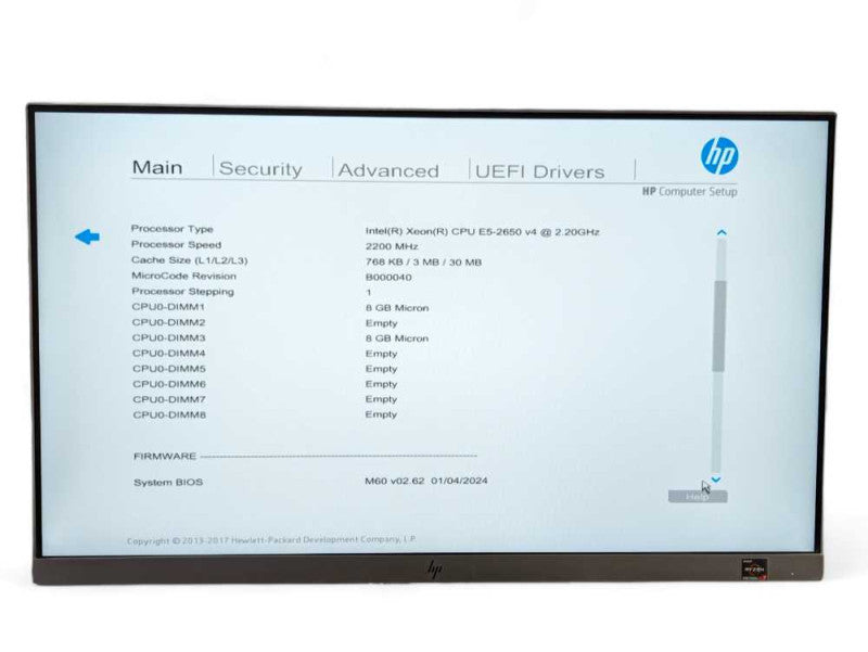HP Z440 Workstation Intel Xeon 12 Core E5-2650 v4 @ 2.20Ghz  -