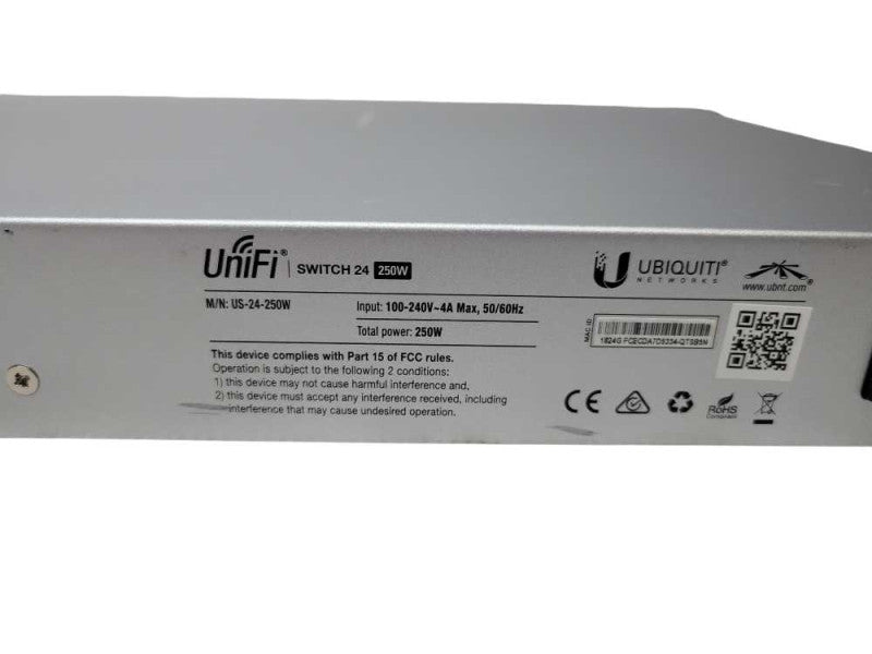 Ubiquity Unifi Switch 24 (240W PoE) (US-24-250W) (READ) %