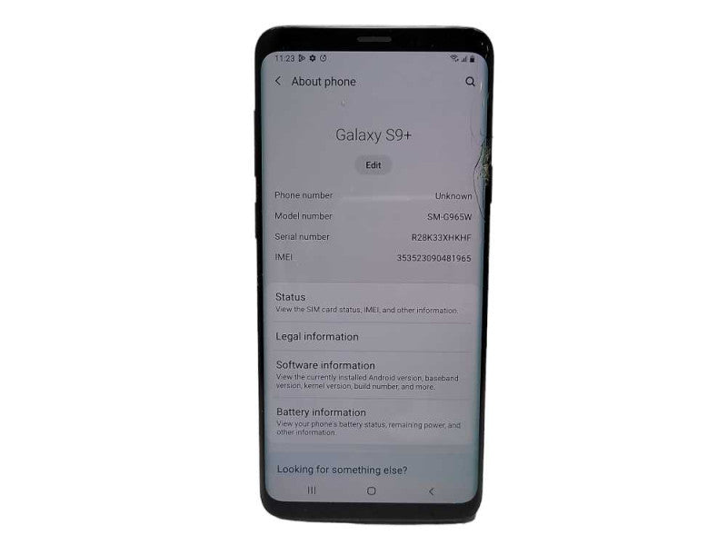 Samsung Galaxy S9+ 64GB (SM-G965W) - READ $