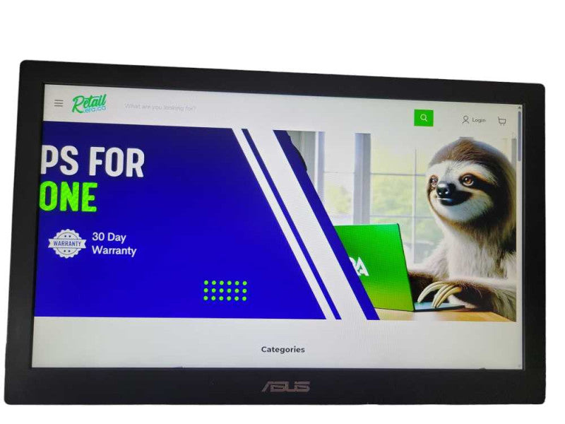 ASUS MB168B 15.6\\" HD Portable USB-Powered Monitor Q%