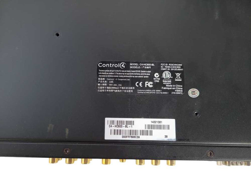 Control 4 C4-HC800-BL Home Automation Controller Dual Core 1.8GHz READ !