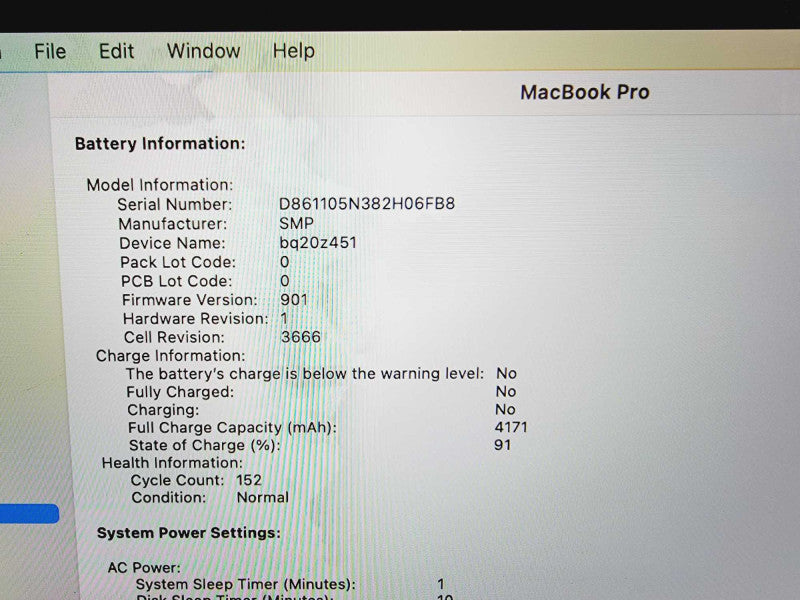 Apple Macbook Pro 2017 13\\" Core i5-7360U @ 2.3GHz 8GB DDR3 250GB SSD (