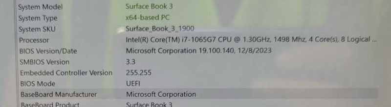 Microsoft Surface Book 3 Core i7-1065G7 1.3GHz, 16GB, GTX 1650, 256GB SSD _