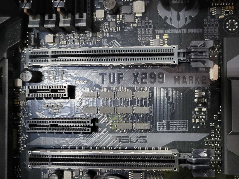 Custom/ASUS TUF X299 Mark 2, Core i7-7820X 3.6GHz, 64GB DDR4, 3TB HDD READ _