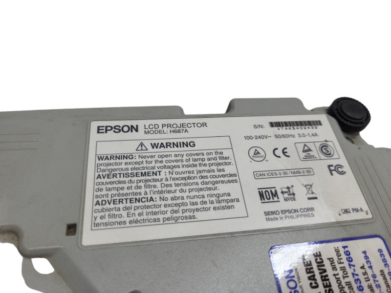 Epson PowerLite 98H H687A HDMI 3000 ANSI Lumens &