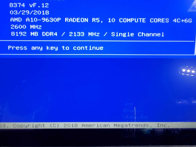 HP 24-r029 24\\" AiO, AMD A10-9630P 8GB DDR4, No HDD |