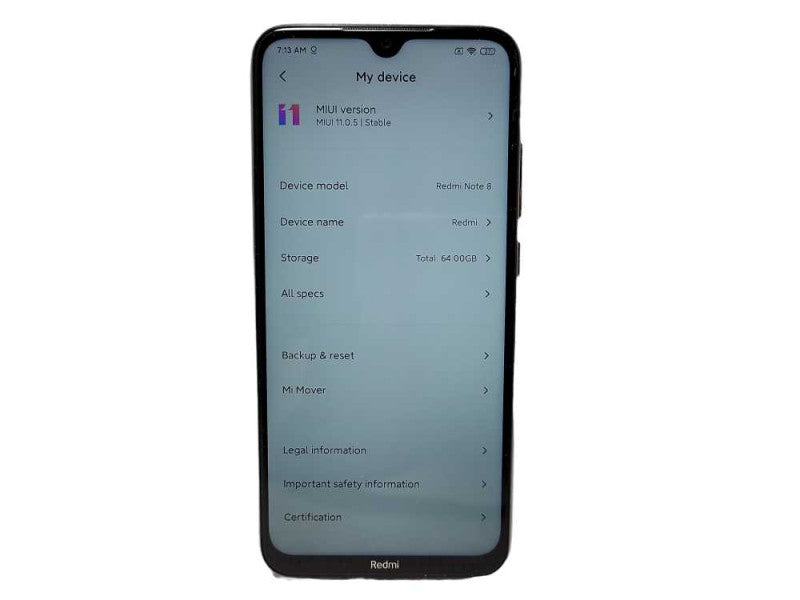 Xiaomi Redmi Note 8 64GB READ $