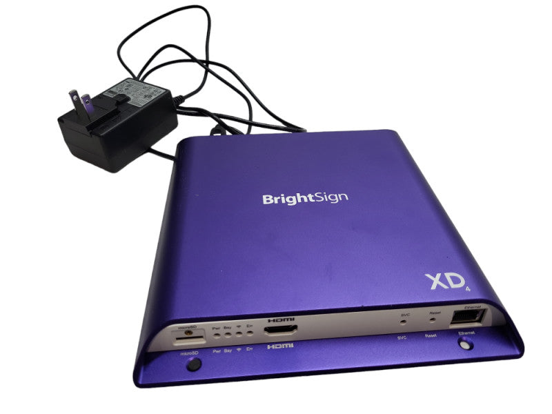 BrightSign XD234 True 4k, dual video Standard I/O Digital Signage play &