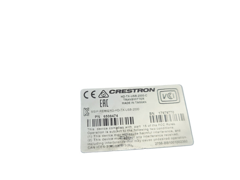 Crestron HD-TX-USB-2000-C Transmitter &
