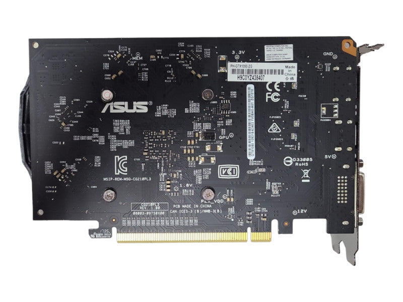 ASUS PHOENIX GTX 1050, PH-GTX1050-2G, 1x DVI, 1x HDMI, 1x DP