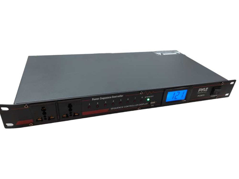 Pyle Power Sequence Controller Model:PC0875 Rack Mountable 13Amp 8 Channel Q=