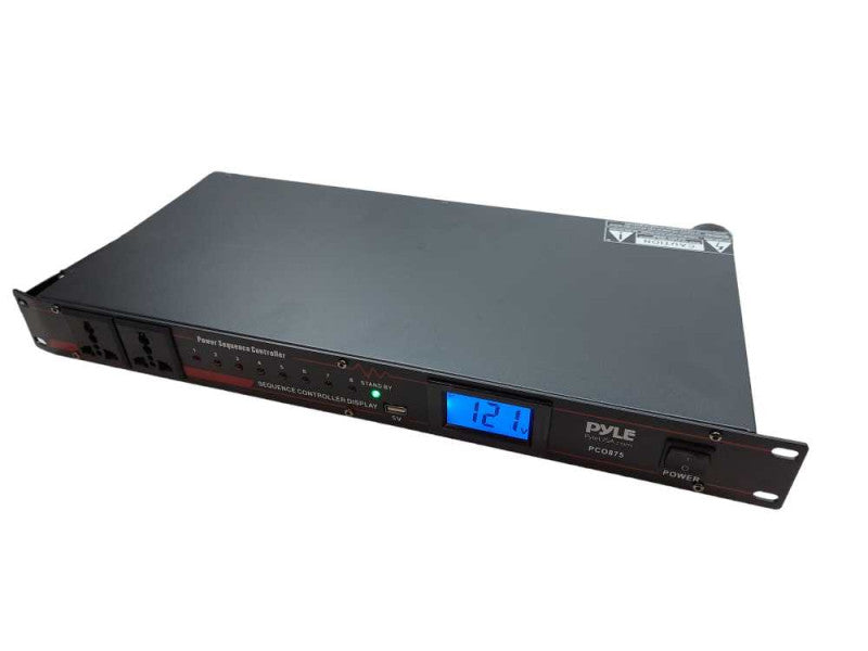 Pyle Power Sequence Controller Model:PC0875 Rack Mountable 13Amp 8 Channel Q=