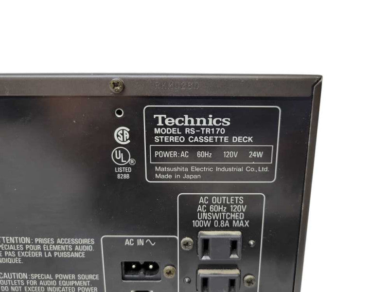 Technics RS-TR170 Stereo Cassette Deck %