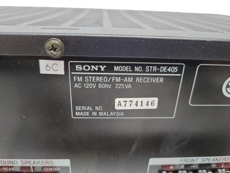 Sony STR-DE405 Audio Video Control Center AM/FM-Receiver  %