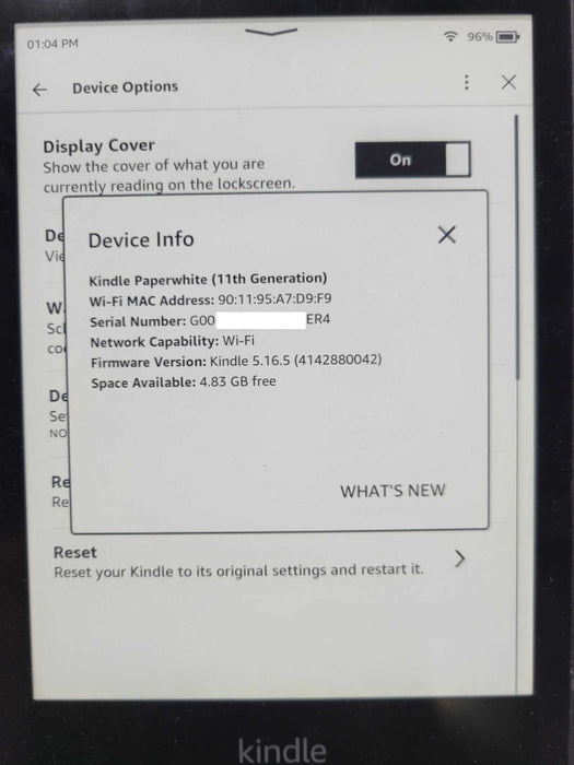 Amazon Kindle Paperwhite 11th Gen 8GB WiFi 6.8\\" Black _