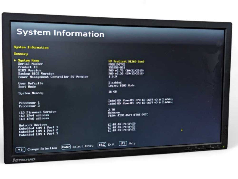 HP ProLiant DL360 Gen9 2x Intel Xeon E5-2697 v3 @2.60GHz, 16GB RAM  -