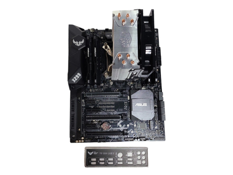 Asus TUF X299 Mark 2 Motherboard + i7-7820X 3.60GHz, 64GB DDR4, I/O Shield