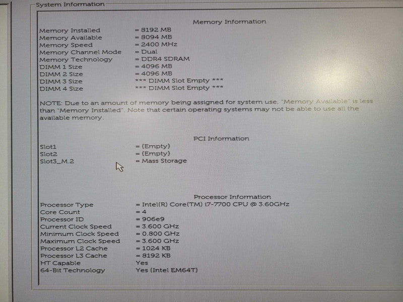 Dell OptiPlex 7050 SFF | i7-7700 @ 3.60GHz 8GB DDR4 256GB NVMe !