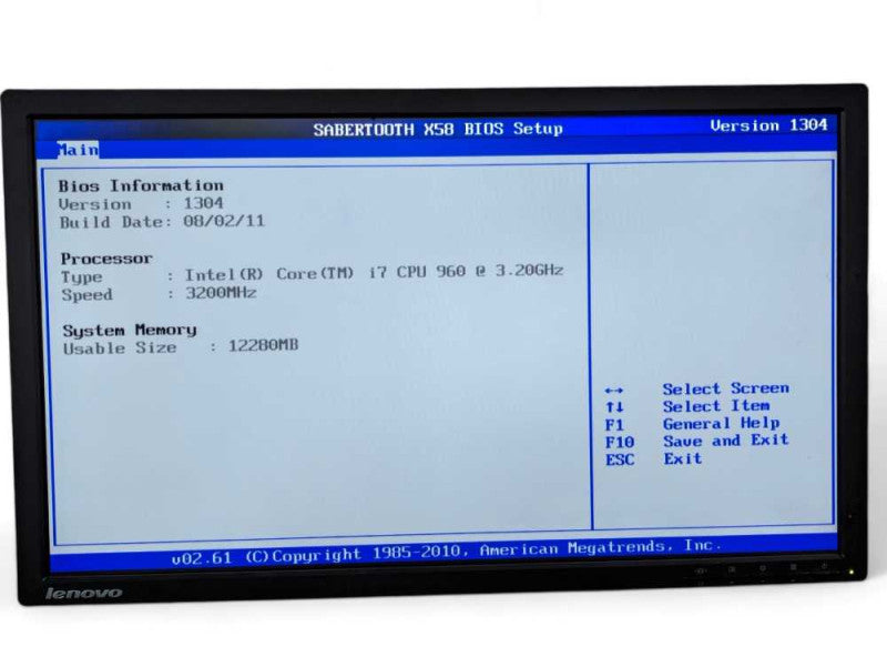 ASUS SABERTOOTH X58 Intel Core i7-960 @2.67GHz, 12GB RAM  -