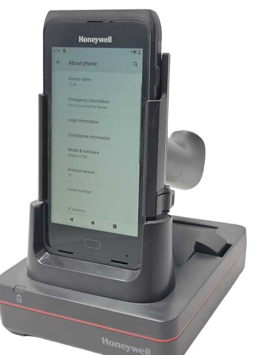 Honeywell CT40-LON-27C11AF Android 10 Barcode scanner w/ CT40-HB Cradle SEE _