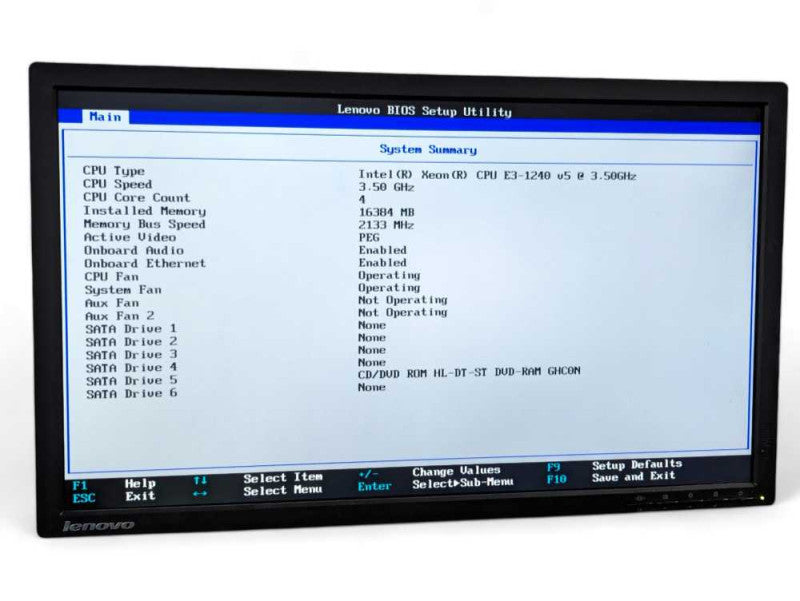 Lenovo ThinkStation P310 Xeon E3-1240 v5 @ 3.50Ghz, 16GB RAM  -