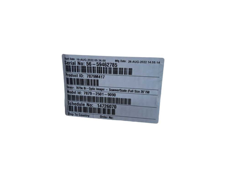 NCR 7879-2501-9090 RealScan 7879e - All-Imaging Bi-Optic Image Scanner/Scale Q