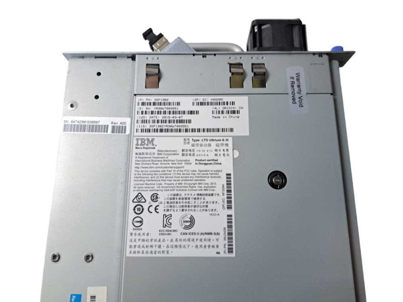 IBM 35P1982 FC Short wave LTO6 8Gb/Sec Internal Tape Drive