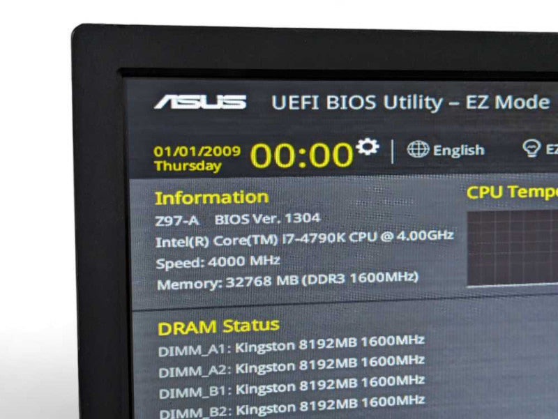 ASUS Z97-A Intel Core i7-4790K @ 4.00Ghz, 32GB RAM  -