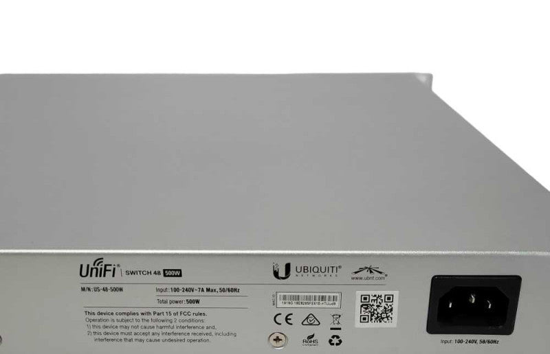 Ubiquiti Networks UniFi US-48-500W 48-Port Rack-Mountable Switch, READ _