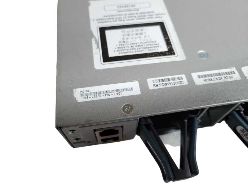 Cisco Catalyst WS-C3850-12S-E 12x 1GbE SFP Ports L3 Managed Stackable Switch  %