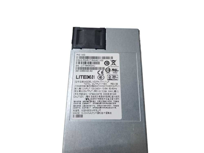 Cisco C3KX-PWR-715WAC 715W AC Power Supply for Catalyst WS-C3560X, WSC-3750X