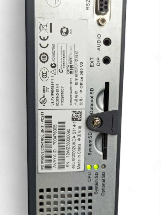 AVAYA IP Office 500 V2 Control Unit  -