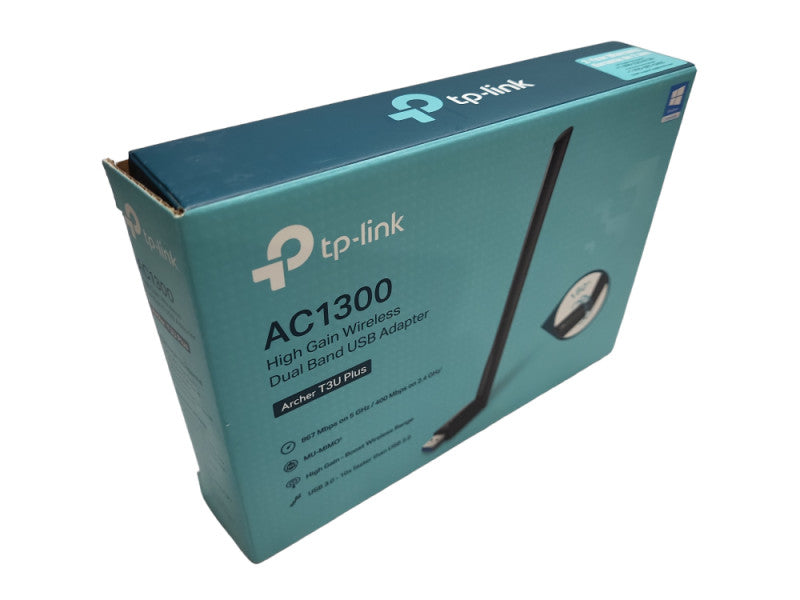 TP-Link Archer T4U Plus AC1300 Wireless Dual Band MU-MIMO USB 3.0 Wi-Fi Adapt &