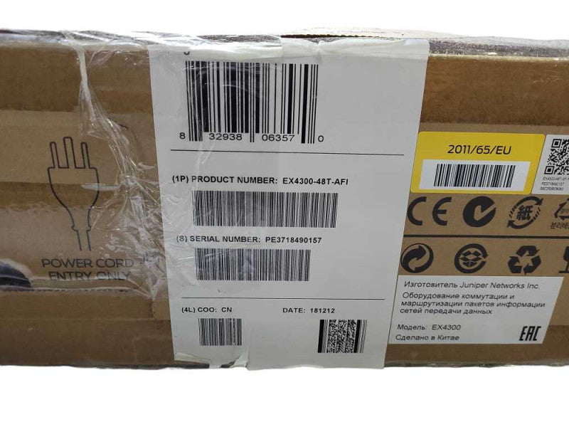 New Juniper Networks EX4300-48T-AFI Gigabit Ethernet Switch $