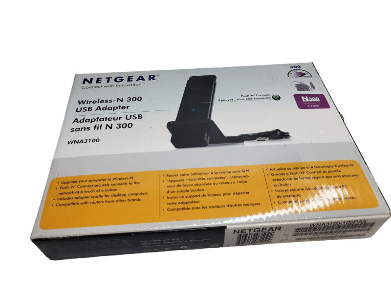 NetGear N-300 Wireless WiFi USB Adapter WNA3100 &