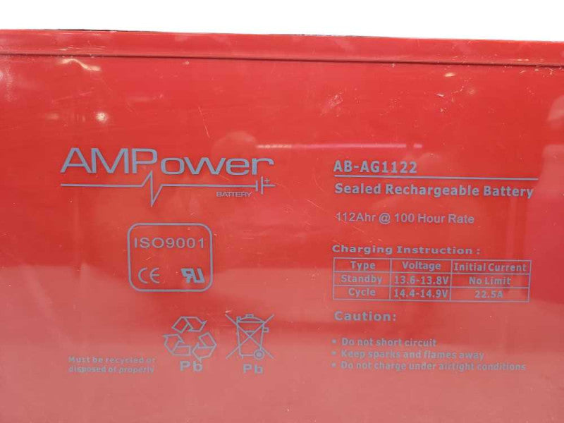 Ampower AB-AG1122 12V 100AH AGM Battery - Local Pickup Only Q%