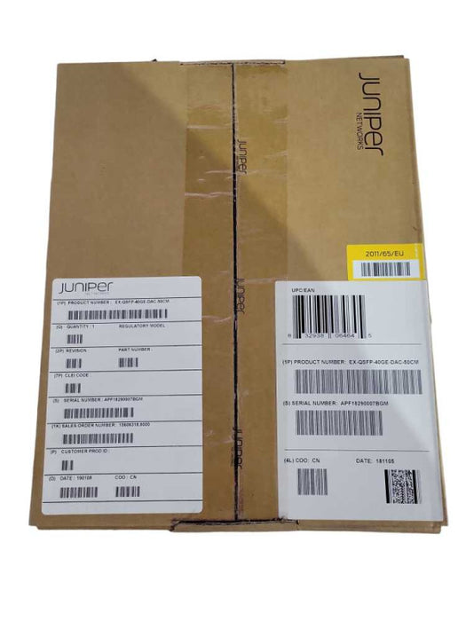 Juniper EX-QSFP-40GE-DAC-50CM QSFP+ 40Gb 50Cm Direct Attach Cable Q!