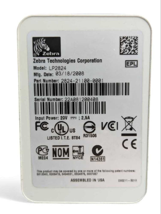 Zebra LP 2824 Thermal Label Printer  -