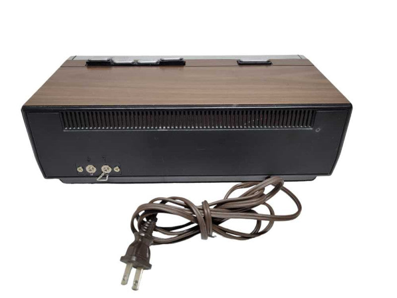 Vintage Sears AM/FM Clock Radio Model 10869 Woodgrain %