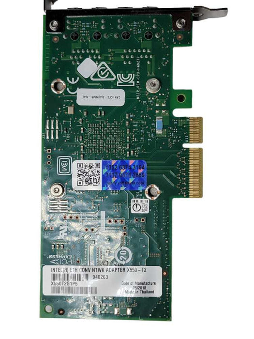 Intel X550-T2 LAN Controller 2 x 10GbE RJ-45 Network Adapter X550T2G1P5 _