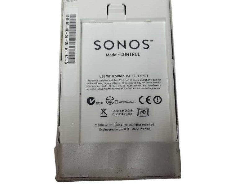 SONOS Remote Control with Charging Dock, No Power adapter, READ Q_