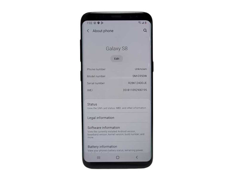 Samsung Galaxy S8 64GB (SM-G950W) - READ  $